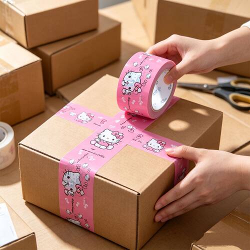 粉色HelloKitty卡通封箱
