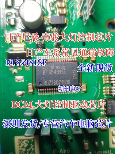 全新BTS5481SF 适用日产尼桑汽车BCM大灯控制控制芯片 专业汽车IC