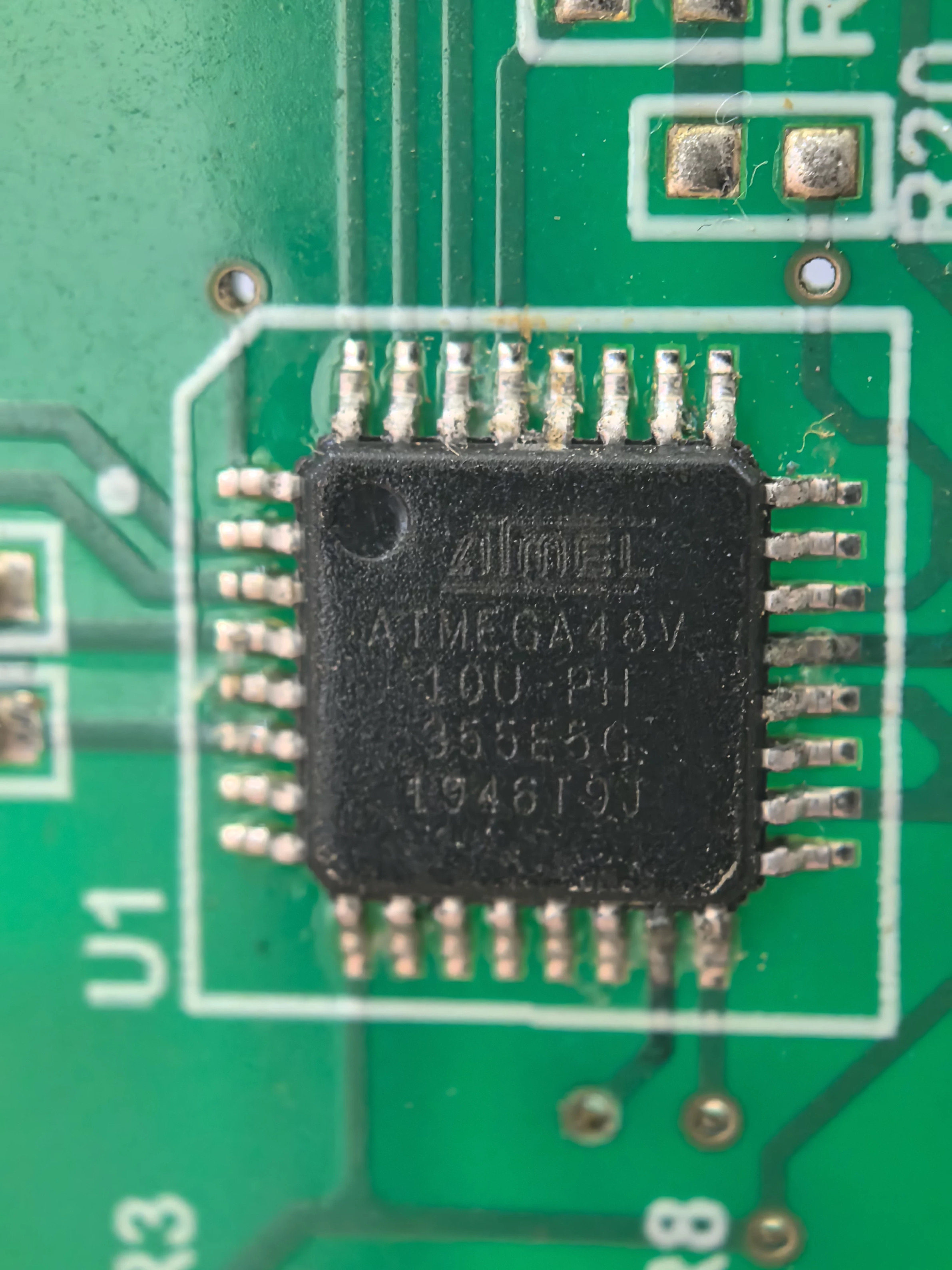 贴片 ATMEGA48V ATMEGA48V-10AU QFP32 8位AVR单片机MCU微控制器