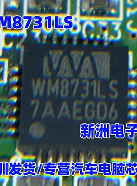WM8731LS WM8731CLSEFL/R  汽车电脑板串行音频接口芯片QFN-28