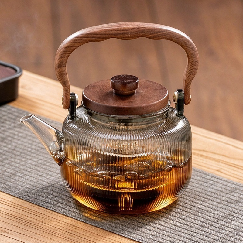 玻璃煮茶壶2026新款烧水壶耐高温泡茶家用电陶炉提梁壶围炉茶具