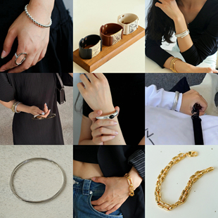 手链清仓 高级感小众手镯银手镯金手镯