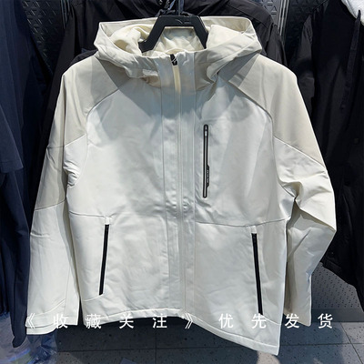 安踏2025冬季男子梭织防泼水丝光绒加绒运动外套152547613N