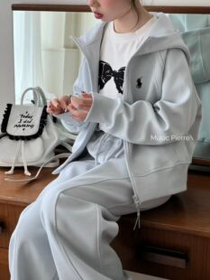 女童韩系风连帽套装2026春装新款时尚中大童百搭休闲网红两件套