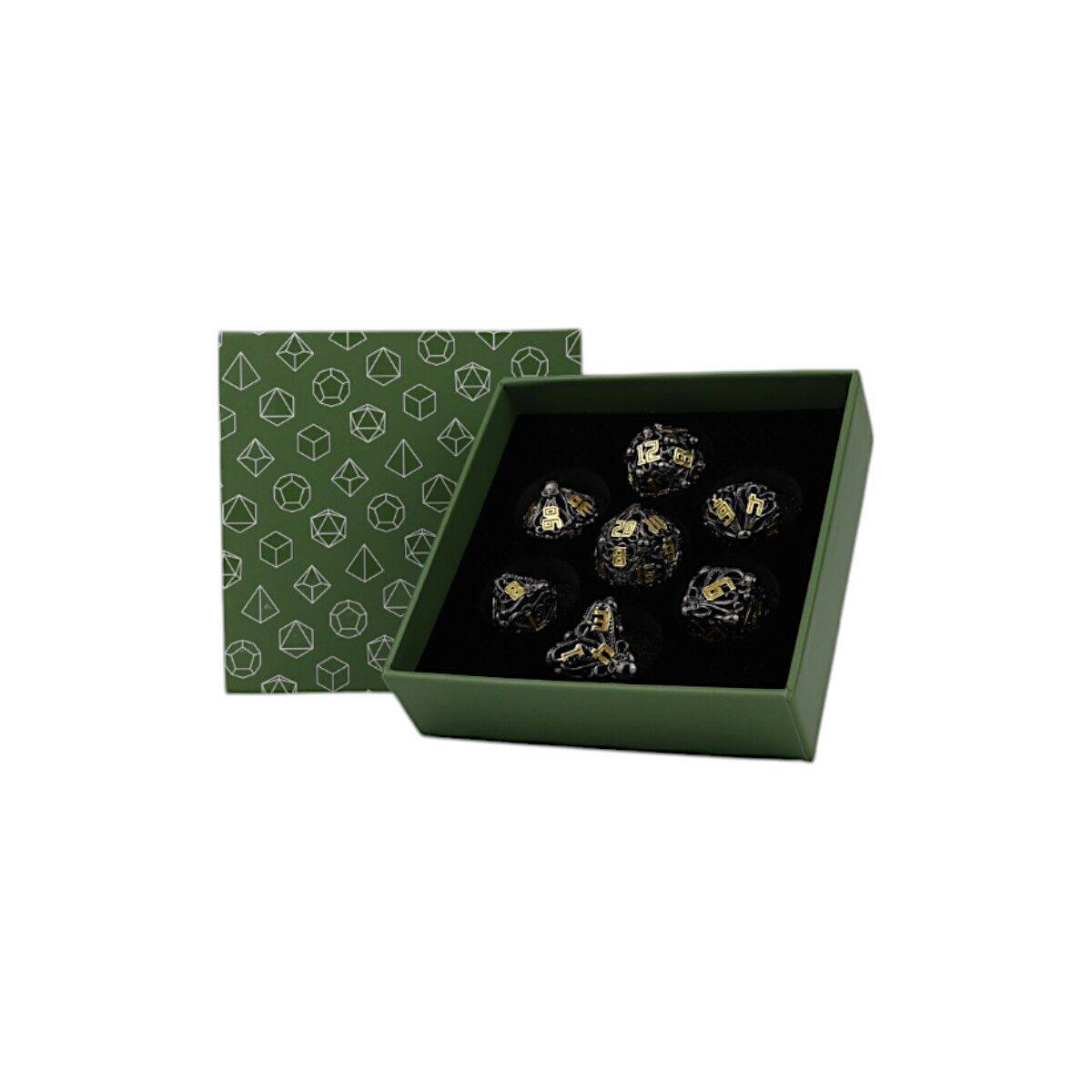 【桌游乱炖】LPG Dice Tentacular Dice Set Black/Gold