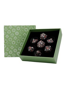 【桌游乱炖】LPG Dice Tentacular Dice Set Bloodied Metal