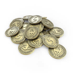 【桌游乱炖】上古卷轴 Skyrim Boardgame Wealth Token