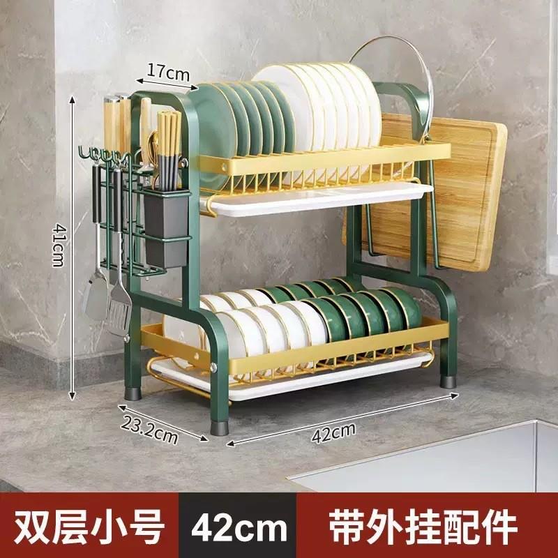 碗碟收纳架碗架沥水架多功能厨房置物架放碗架碗筷收纳盒碗柜家用