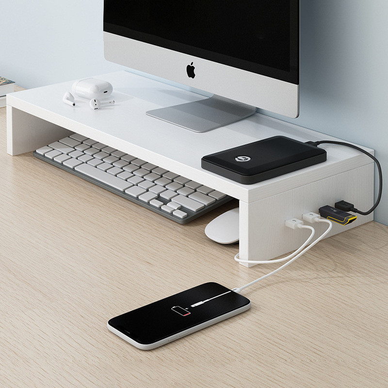 台式电脑增高架办公室桌面置物架收纳显示器屏幕底座支架工位