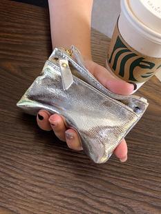 硬币真皮拉链钥匙扣多功能手拿小钱包 零钱包女小迷你可爱2025新款
