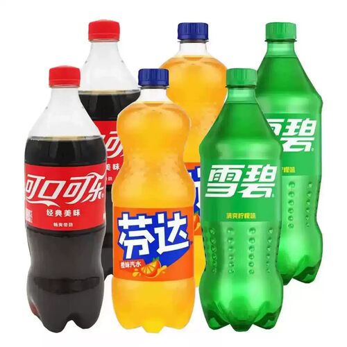 可口可乐含糖雪碧888ml大瓶装