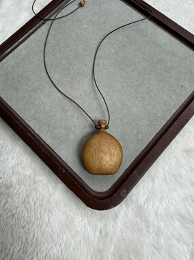 复古新中式编织绳酒壶吊坠项链女小众文艺轻奢毛衣链古风百搭气质