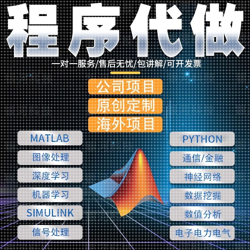 matlab代编程序代做帮做Python图像信号处理电气仿真通信编写代码