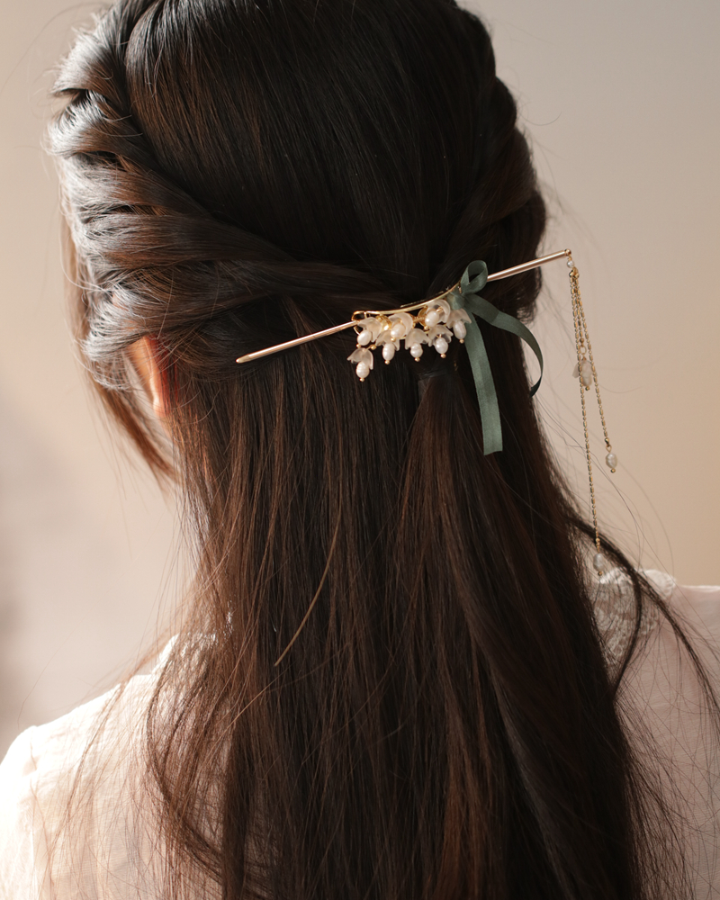 七色微光汉服旗袍配饰茶服后压