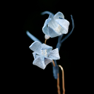 玉兰花发簪古风女童仿绒花盘发清冷感簪子马面裙配饰头饰秋季发饰