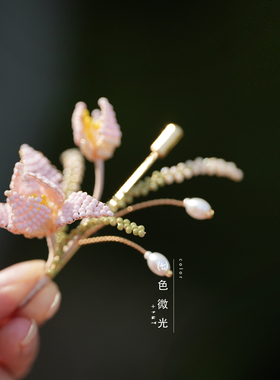 超仙玉兰花胸针女复古时尚别针