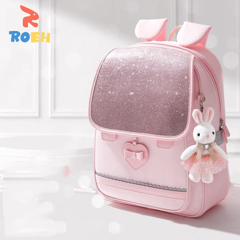 Roeh新女童书包小学女童一至三年级儿童轻量化减重大容量背包