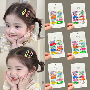 宝宝发夹儿童刘海夹前额碎发bb夹彩色女童小号发卡头饰边夹后脑勺