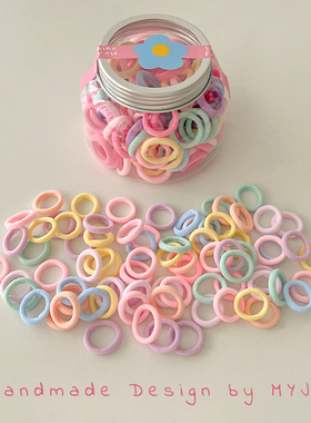 小女孩不伤发毛巾圈儿童拇指橡皮筋女扎头发圈高弹力皮筋宝宝头绳