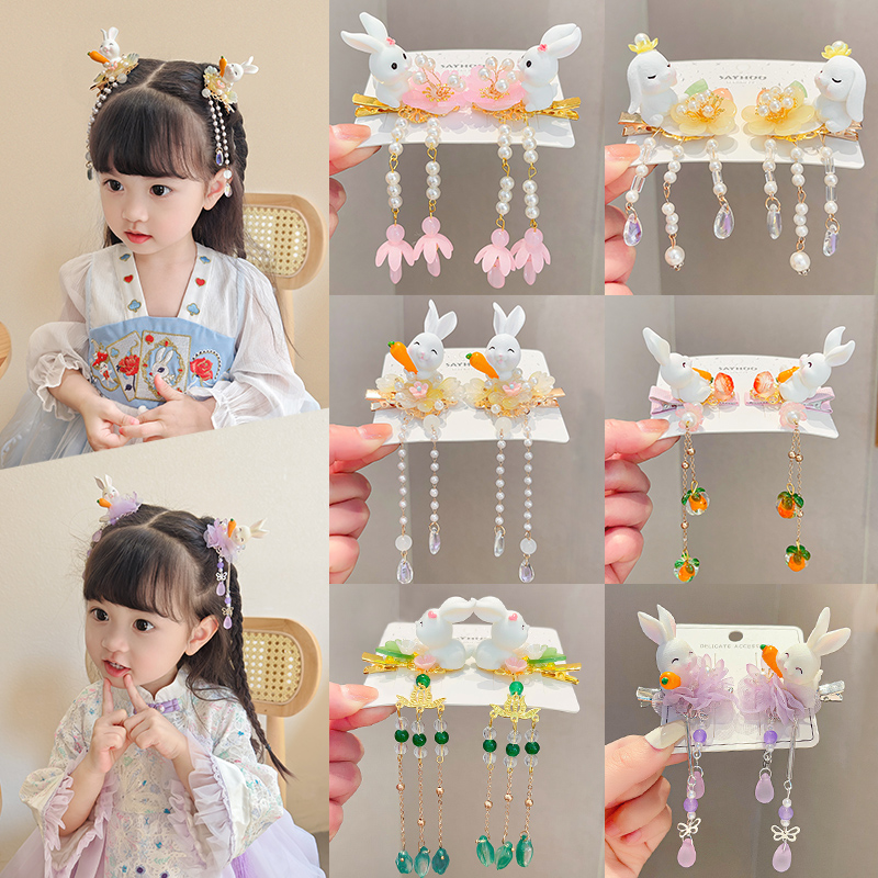 中秋节发饰汉服发夹头饰公主