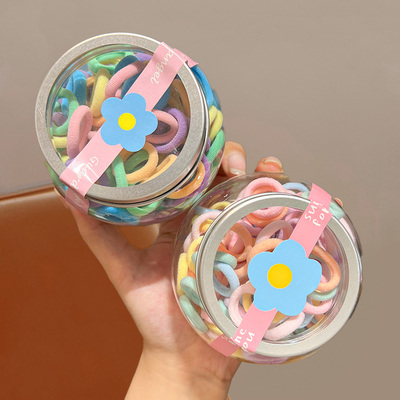 小女孩不伤发毛巾圈儿童拇指橡皮筋女扎头发圈高弹力皮筋宝宝头绳 — 1