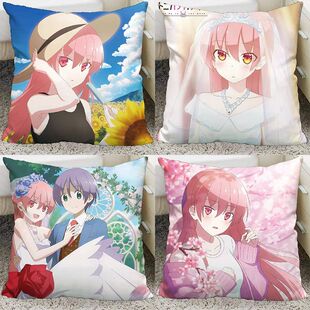 总之就是非常可爱动漫周边抱枕由崎司花嫁二次元定制靠枕枕头礼物