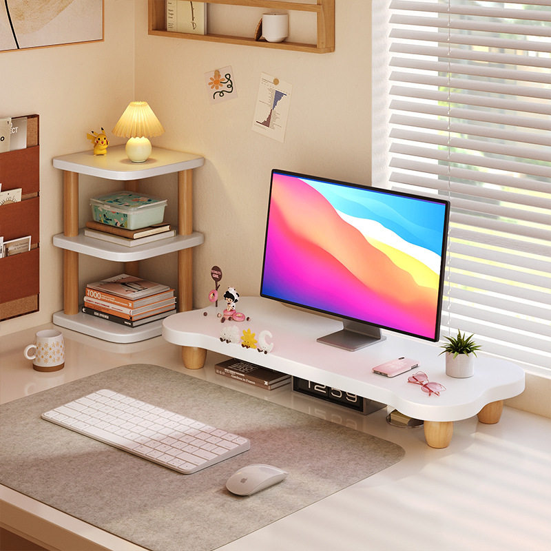 电脑屏幕增高架显示器加高底座加长办公桌面置物架笔记本底托支架