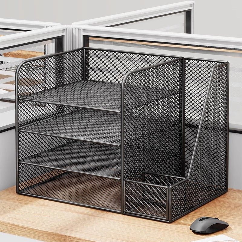 文件收纳架桌面办公用品置物架桌上文件书架文件夹书桌多层整理架,收纳整理,书桌收纳置物架,淘宝优惠券,粉丝福利购,淘宝优惠卷