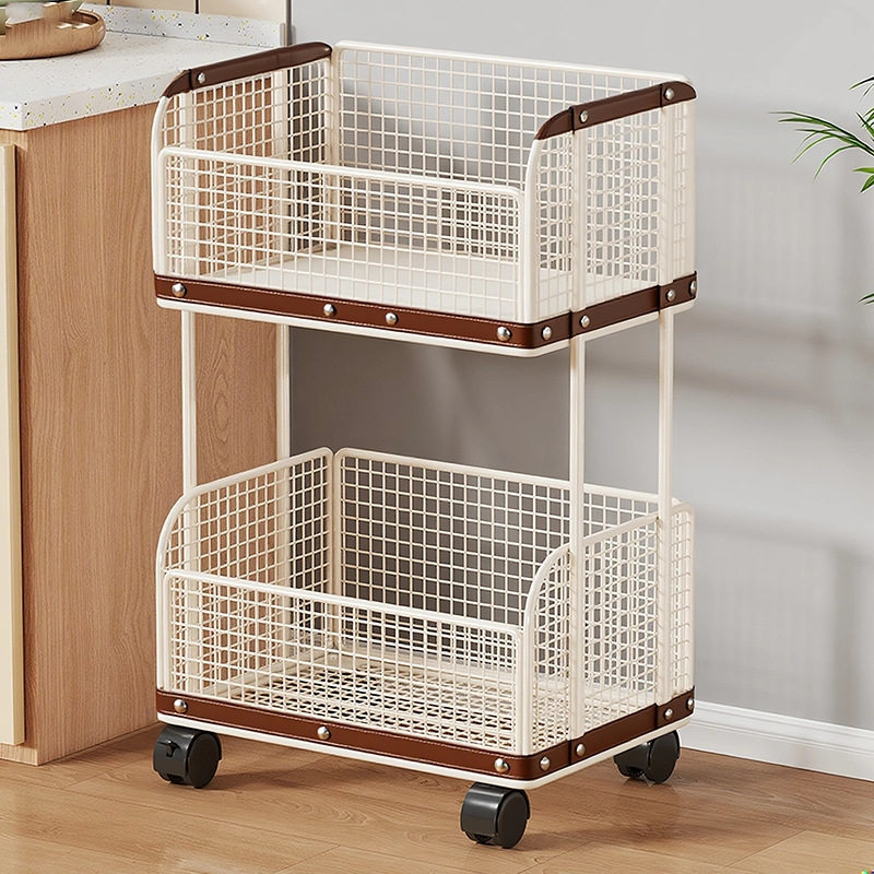 蔬菜置物架厨房菜篮子收纳筐家用落地可移动果蔬菜放置储物小推车,收纳整理,家用收纳手推车,淘宝优惠券,粉丝福利购,淘宝优惠卷