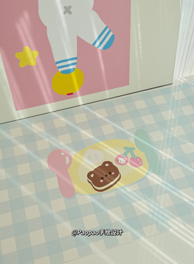 餐盘熊创意可爱草鼠标垫超大号鼠标垫可爱大号少女心学习办公