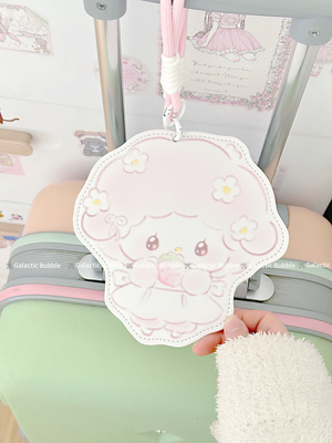 草莓小羊行李登机牌可爱吊牌挂牌行李箱装饰小红书推荐皮革