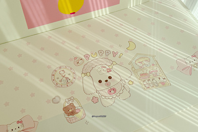 奶嘴小狗学生书桌垫防水防油免洗写字台垫保护垫