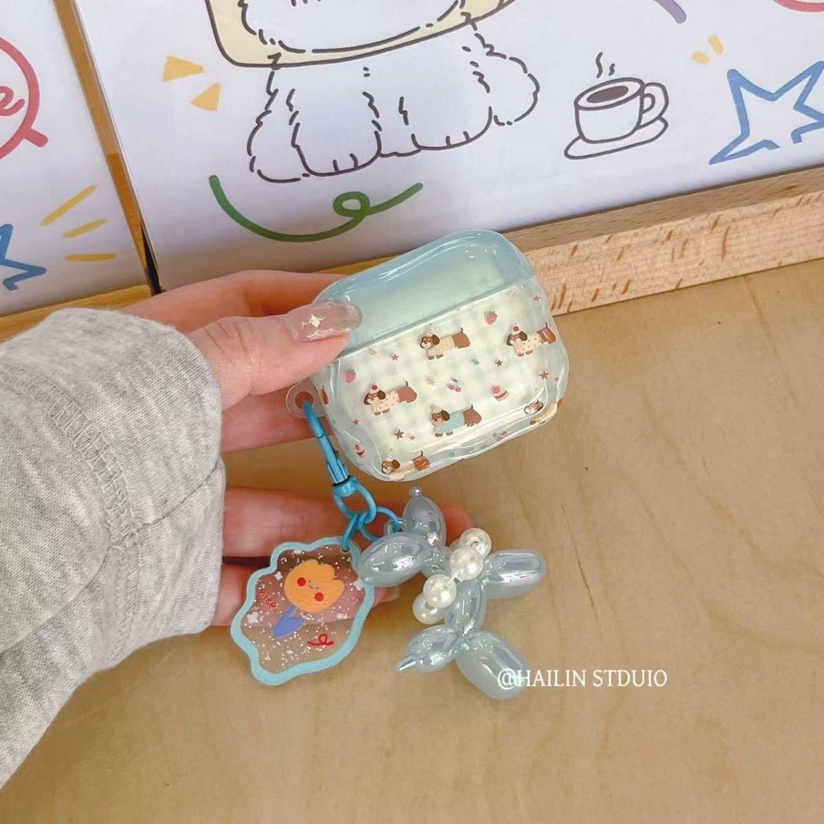 ins腊肠小狗适用倍思w04p