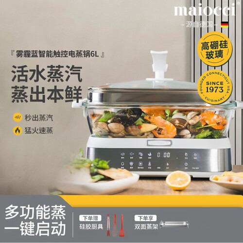 德国Maiocci玻璃电蒸锅家用多功