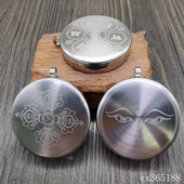 圆形擦擦唐卡嘎乌盒老铺金币外壳银元 纪念币保护壳山鬼噶乌盒吊坠