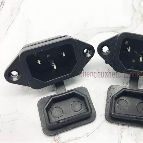 供应AC电源插座全铜 公座 品字插座带防水盖BX-120-C01 CE认证