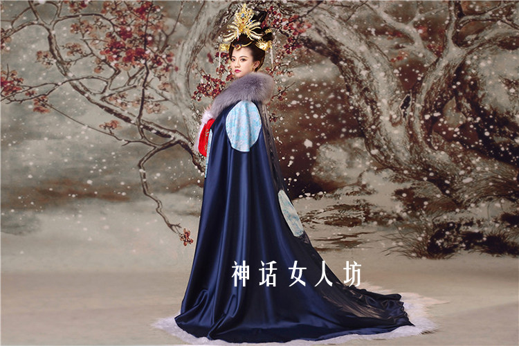 出租神话红楼梦主题服装王熙凤同款古装女冬季保暖斗篷服装演出服