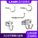 LAMP蓝普304不锈钢旋转挂钩挂衣钩厨房单钩衣帽钩墙壁钩子TK