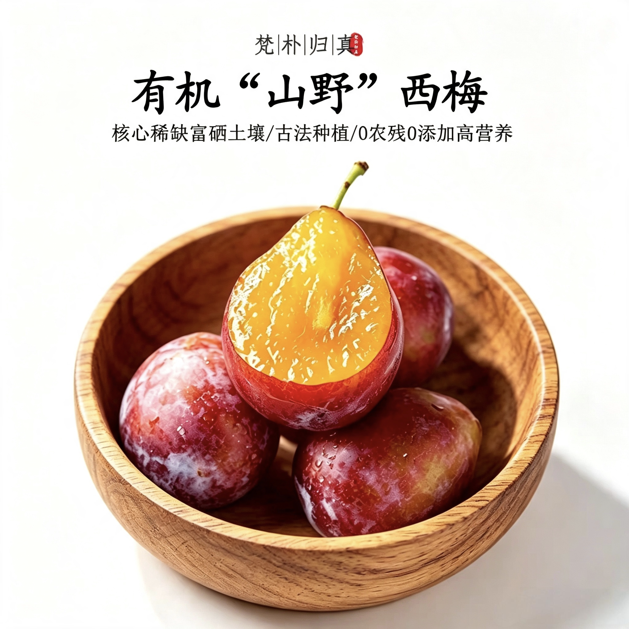 【不仅有机而且富硒】开胃西梅 0农残0添加高营养 现摘/顺丰空运