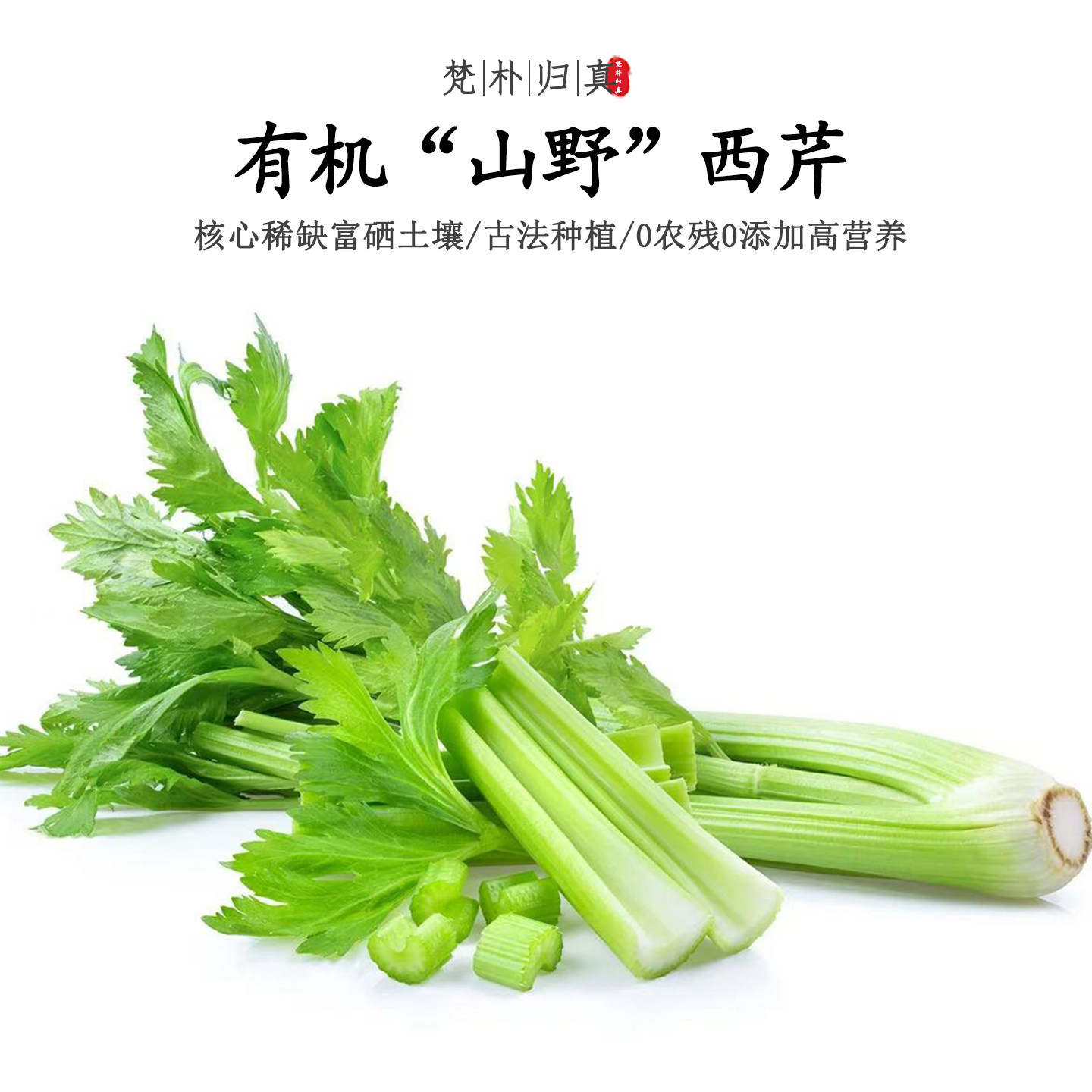 【不仅有机而且富硒】山野西芹 0农残0添加高营养 现采/顺丰空运
