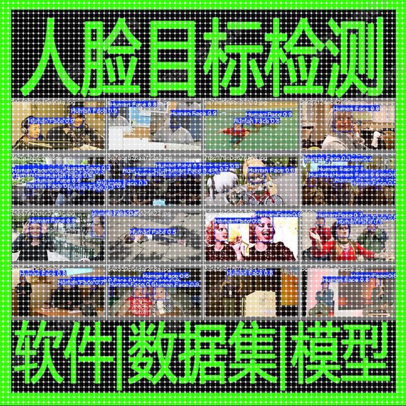 yolo人脸检测数据集模型python实时训练图像机器深度学习自动识别