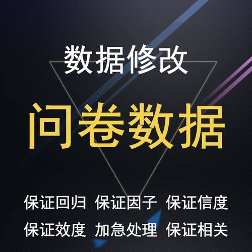 SPSS数据分析服务AMOS问卷数据分析信度效度分析数据调整修改
