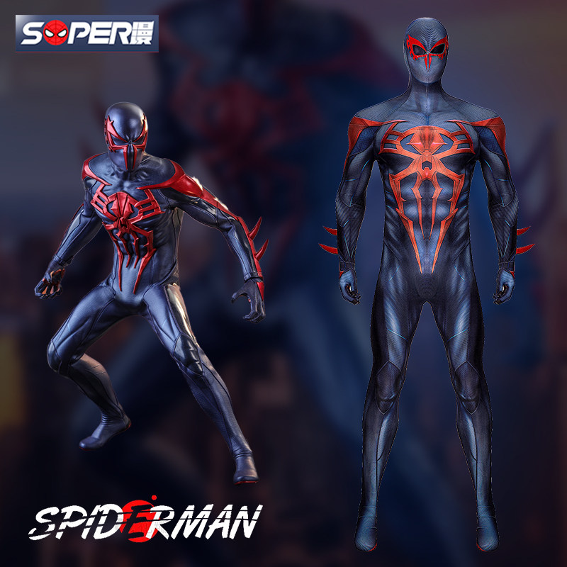 super漫 蜘蛛侠cos服男 漫威漫画2099v2 同款连体衣cosplay紧身衣