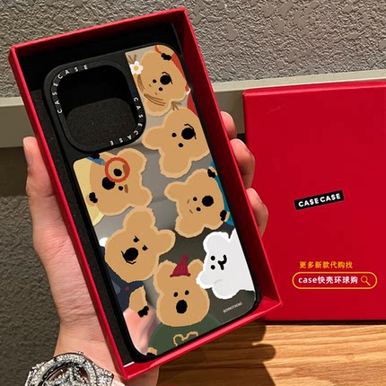 柿子椒熊棒球运动员适用iphone17promax手机壳16pro苹果15磁吸MagSafe镜面14plus趣味13卡通12情侣Air可爱