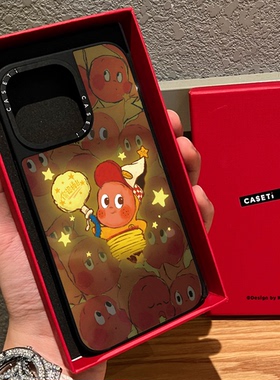 CAST联名发光适用iphone16手机壳17promax苹果15pro磁吸MagSafe镜面14日韩13卡通plus情侣新款12/air