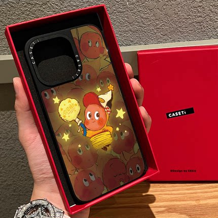 CAST联名发光适用iphone16手机壳17promax苹果15pro磁吸MagSafe镜面14日韩13卡通plus情侣新款12/air