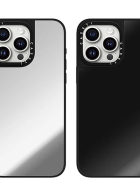 CAST联名纯色镜面简约百搭耐看适用iphone16手机壳17promax苹果15pro磁吸MagSafe保护套14小众网红13情侣plus