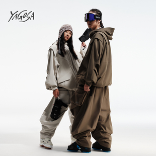 冷山YG滑雪服男女防水保暖宽松滑雪裤 卫衣GOSKI联名YAKKY2425