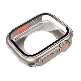 适用苹果10apple iwatch678代se秒变ultra壳膜一体全包手表壳防摔