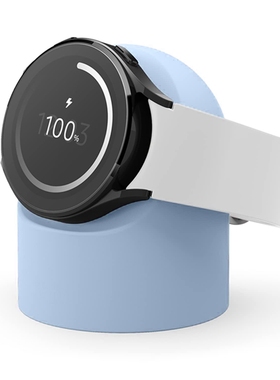 适用三星galaxy watch3/4 5/6/78智能手表充电支架硅胶桌面底座